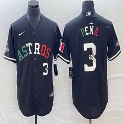 Nike Houston Astros #3 Jeremy Pena black red green majestic baseball jerseys