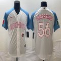 2023 World Cup Mexico #56 Randy Arozarena white skyblue majestic baseball jerseys 38