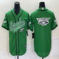 Nike Philadelphia Eagles blank green baseball jerseys Joint name-BD 06