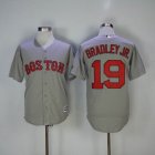 Boston Red Sox #19 Jackie Bradley Jr. gray Majestic baseball jersey