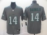 Nike New York Jets #14 Sam Darnold gray fashion Color Rush Limited Jerseys