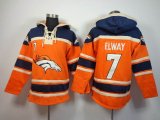 Denver Broncos 7 John Elway orange nfl Hooded Sweatshirt