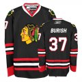 Chicago Blackhawks #37 BURISH Black NHL Jerseys