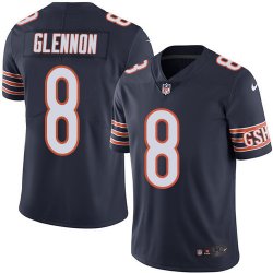 Nike Chicago Bears #8 Glennon dark blue Color Rush Limited Jerseys