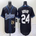 Nike Los Angeles Dodgers #24 Kobe Bryant black majestic baseball Jerseys Joint name -BD 01