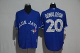 2017 Toronto blue jays #20 Josh Donaldson blue majestic baseball jersey