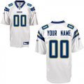 San Diego Chargers Customized Personalized White Jerseys