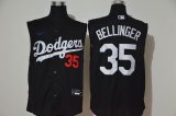 Nike Los Angeles Dodgers #35 Cody Bellinger black majestic baseball Jersey not sleeves