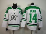 Reebok Dallas Stars #14 Jamie Benn white NHL Jerseys C patch