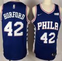 Nike Philadelphia 76ers #42 Al Horford blue basketball jersey-YL