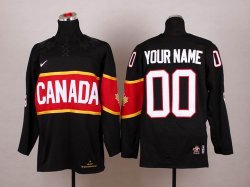 Custom 2014 canada olympic team black nhl jerseys