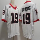 Georgia Bulldogs #19 Brock Bowers White College Football Jerseys 03 -XST