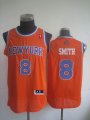 New York Knicks SMITH 8 orange new nba Jerseys