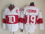 Detroit Red Wings #19 Steve Yzerman White hockey Jerseys C patch