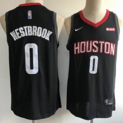 Nike Houston Rockets #0 Russell Westbrook black Basketball jersey-YL