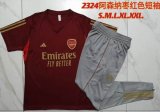 2023-2024 Arsenal club Polo red gray soccer uniforms with long shorts C1067