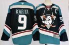 Anaheim Ducks #9 Paul Kariya black blue ice Hockey Jersey