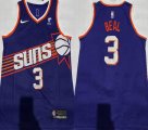 Nike Phoenix Suns #3 Bradley Beal purple NBA babasketball Jerseys-XD