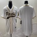 Nike Pittsburgh Pirates blank white majestic baseball jerseys Joint name-BD