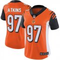 Women Nike Cincinnati Bengals #97 Geno Atkins orange Color Rush Limited Jersey