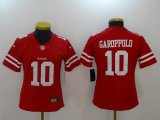 Women 49ers #10 Jimmy Garoppolo nike red Color Rush Limited Jersey