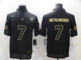 Nike Pittsburgh Steelers #7 Ben Roethlisberger Salute To Service Limited Jersey-BD