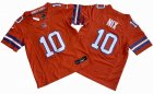 Youth Denver Broncos Bo Nix Nike Orange Alternate Mile High Collection 1977 Throwback Vapor F.U.S.E. Limited Jersey