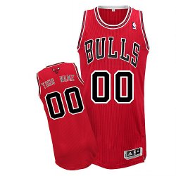 Chicago Bulls Custom red Road Jersey for sale