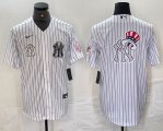 Nike New York Yankees blank white MLB baseball Jersey Joint name -BD 13