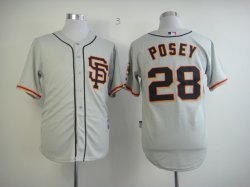 San Francisco Giants #28 POSEY Gray new MLB Jersey