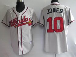 Atlanta Braves 10# Jones grey MLB Jersey