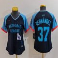 Women National League Teoscar Hernandez Nike Navy 2024 MLB All-Star Game Limited Player Jersey 02