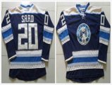 Columbus Blue Jackets #20 Brandon Saad blue hockey jersey