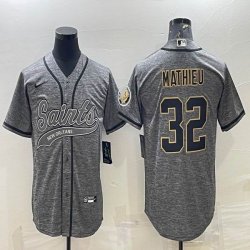 Nike New Orleans Saints #32 Tyrann Mathieu Hemp gary baseball jerseys Joint name-BD