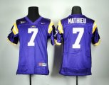 Youth Nike LSU Tigers Tryann Mathieu 7 Purple College Football Jersey