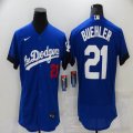 New Nike Los Angeles Dodgers #21 Walker Buehler blue Flexbase Authentic Collection Jersey