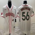 2023 World Cup Mexico #56 Randy Arozarena white green majestic baseball jerseys 11