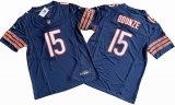 Chicago Bears 15# Rome Odunze blue Nike Vapor F.U.S.E. Limited Jersey