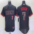 Nike Cincinnati Reds #7 Steer black Flexbase Authentic Collection Jersey-BD 01