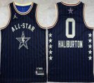 2024 NBA All Star jerseys #0 Haliburton blue basketball jerseys Hot press font