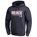 Men's Colorado Avalanche Fanatics Branded Navy Iconic Collection On Side Stripe Pullover Hoodie