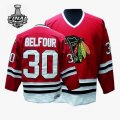 2013 NHL Stanley Cup Chicago Blackhawks 30# BELFOUR Red Jerseys