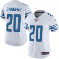 Women Nike Detroit Lions B.SANDERS 20# white Color Rush Limited Jersey