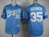 Kansas City Royals Eric Hosmer 35# skyblue 1985 throwback mlb jerseys