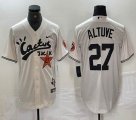 Nike Houston Astros #27 Jose Altuve white baseball Joint name -BD