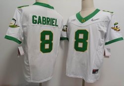 Oregon Ducks #8 Dillon Gabriel white football jerseys-XST