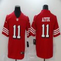 49ers #11 Brandon Aiyuk red nike Color Rush Limited Jersey-BD