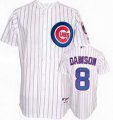 Chicago Cubs Andre Dawson 8# White MLB Jersey