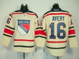 New York Rangers 16 Sean Avery Cream NHL Jerseys