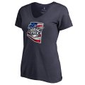 Women's Phoenix Suns Fanatics Branded Navy Plus Size Banner State V-Neck T-Shirt